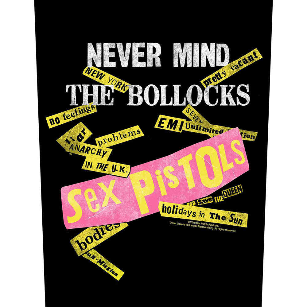 Sex Pistols - Never Mind The Bollocks Patch arrière - Multicolore
